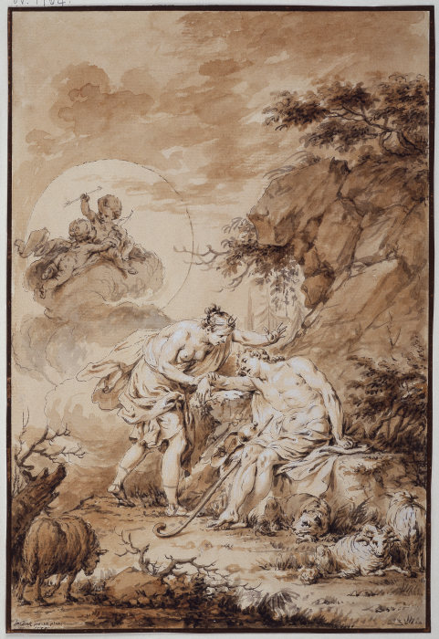 Luna and Endymion from Januarius Zick