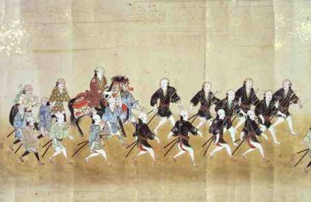 Sixth Korean Embassy to Japan at the time of Tokugawa Ietsuna's succession in 1651 possibly by Kano from Japanese School