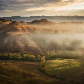 Mystical Waving Fields Tuscany