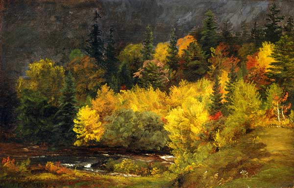 Autumn by the Brook from Jasper Francis Cropsey