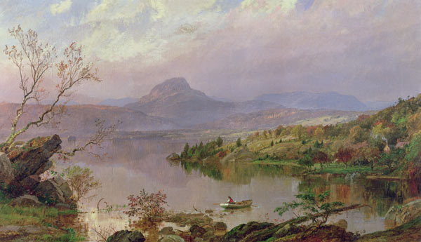 Sugarloaf from Wickham Lake from Jasper Francis Cropsey