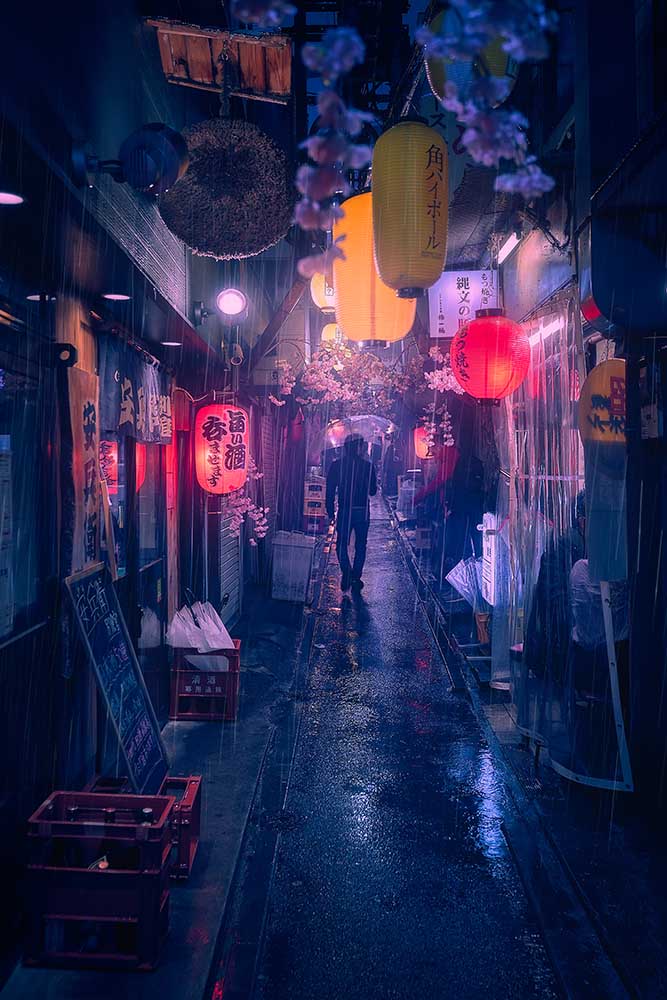 Tokyo Blue Rain from Javier De la