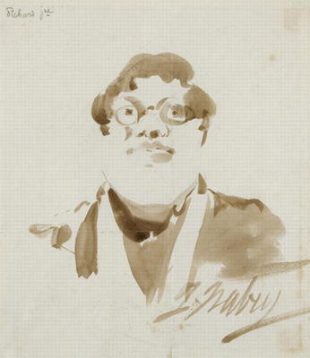 Portrait of Pichard (ink on paper) from Jean-Baptiste Isabey