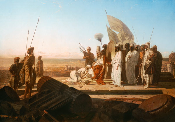 Xerxes at the Hellespont from Jean Adrien Guignet