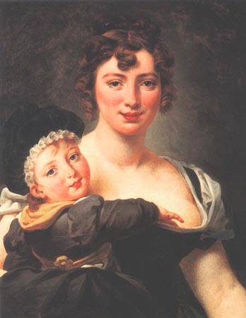 Françoise Simonnier with child from Jean-Antoine Gros