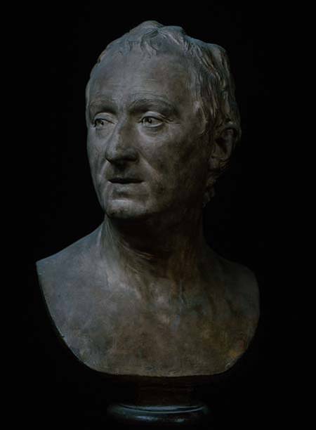 Bust of Denis Diderot (1713-84) from Jean-Antoine Houdon