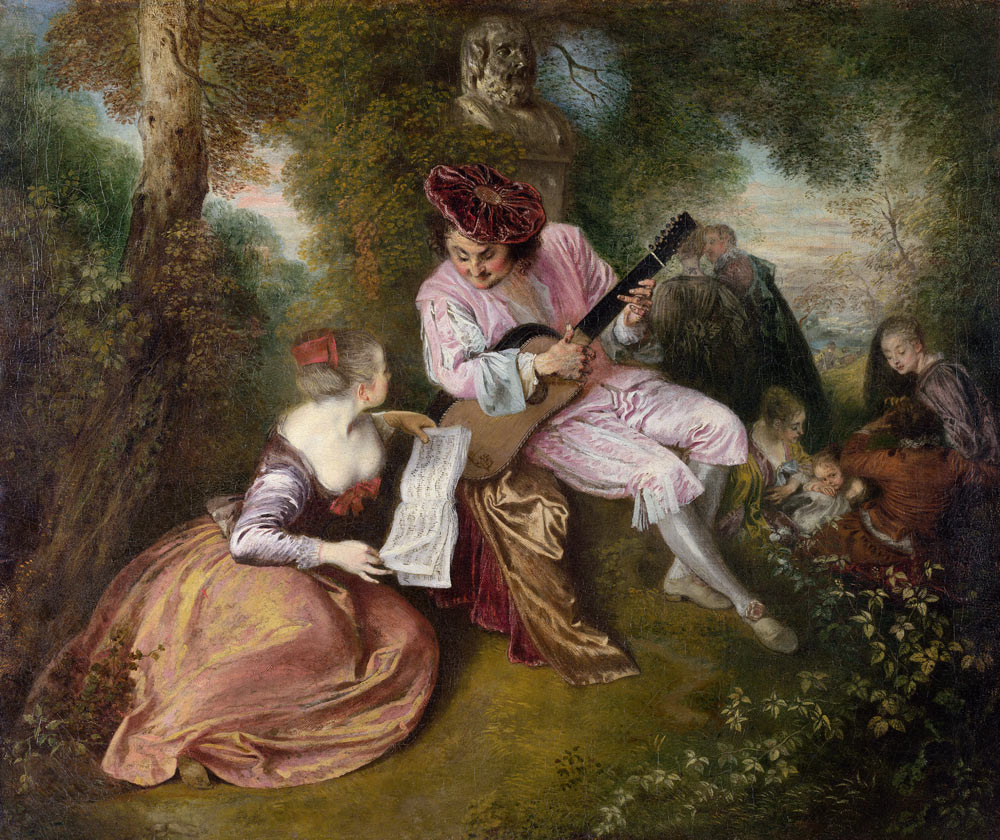 The Scale of Love (La Gamme d'Amour) from Jean Antoine Watteau