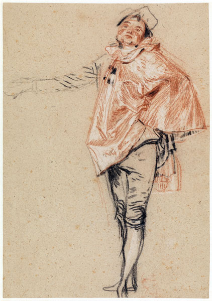 Study of a Standing Dancer with an Outstretched Arm from Jean Antoine Watteau