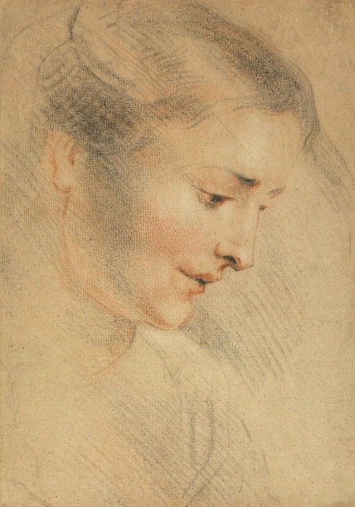 Study of a Woman's Head from Jean Antoine Watteau