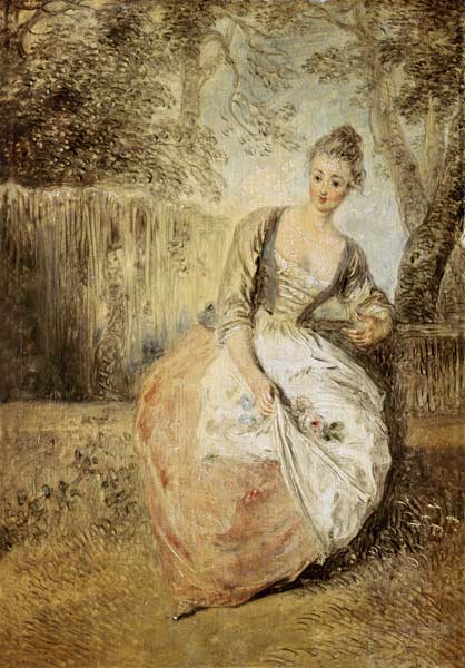 The impatient one fell in love from Jean-Antoine Watteau