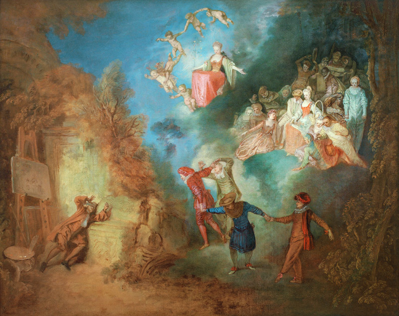 A.Watteau, Der Traum des Künstlers from Jean-Antoine Watteau