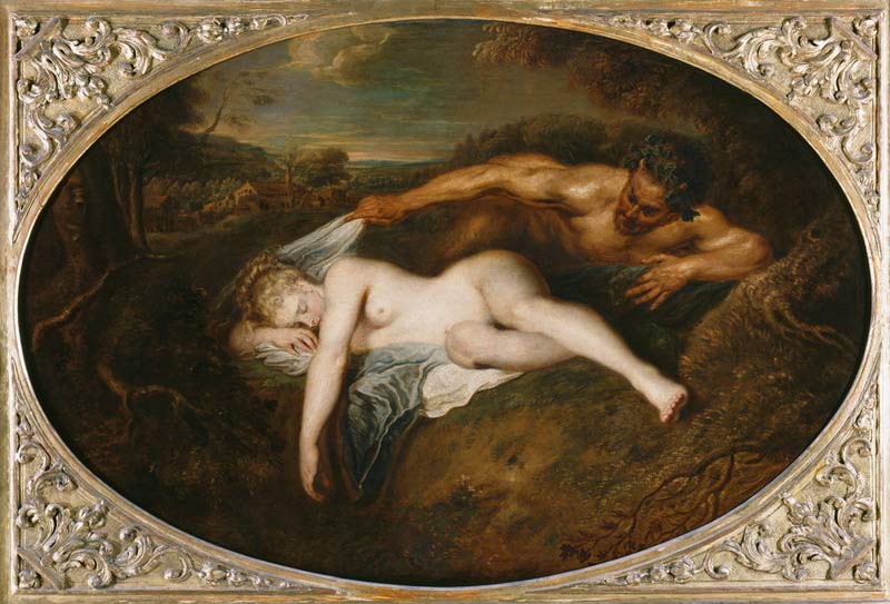 Jupiter and Antiope from Jean-Antoine Watteau