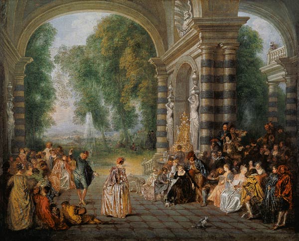The ball pleasure from Jean-Antoine Watteau
