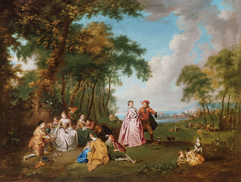 Rural feast. from Jean-Antoine Watteau (Nachfolger)