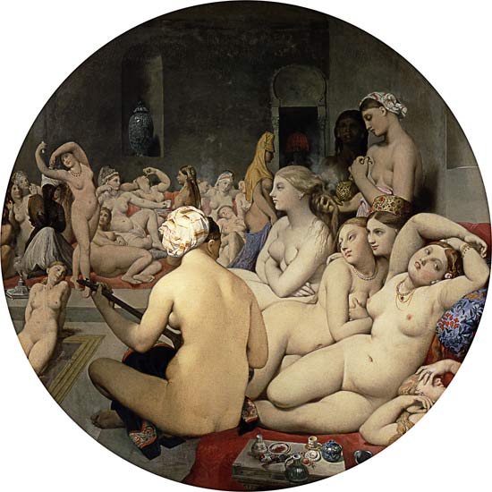 The Turkish bath (Tondo) from Jean Auguste Dominique Ingres