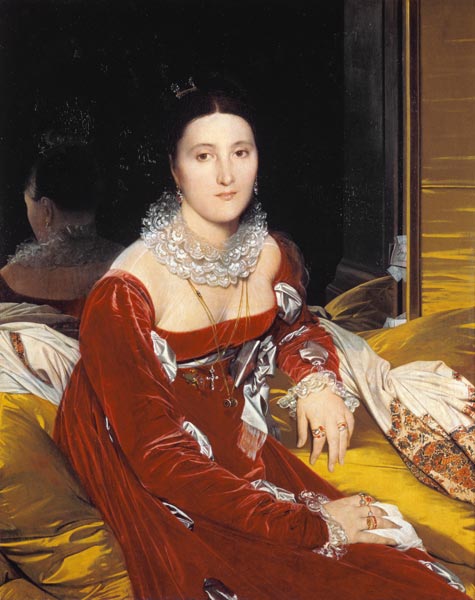 Portrait Marie Marcoz from Jean Auguste Dominique Ingres