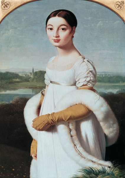 Mme Caroline Riviere from Jean Auguste Dominique Ingres