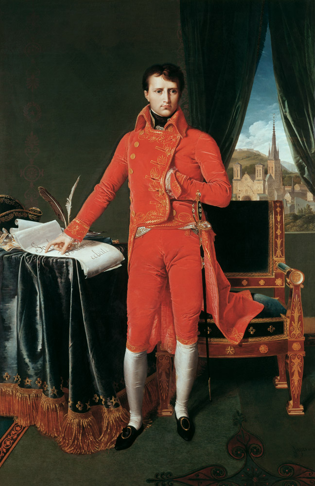Napoleon first consul from Jean Auguste Dominique Ingres