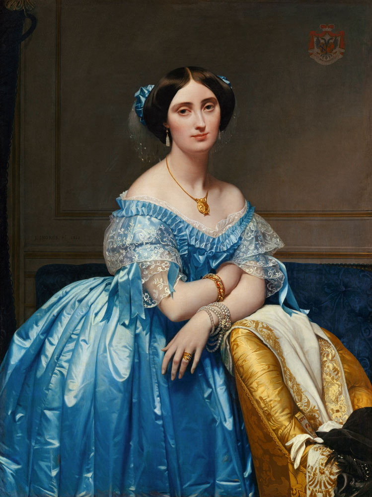 Portrait of the Princesse de Broglie from Jean Auguste Dominique Ingres