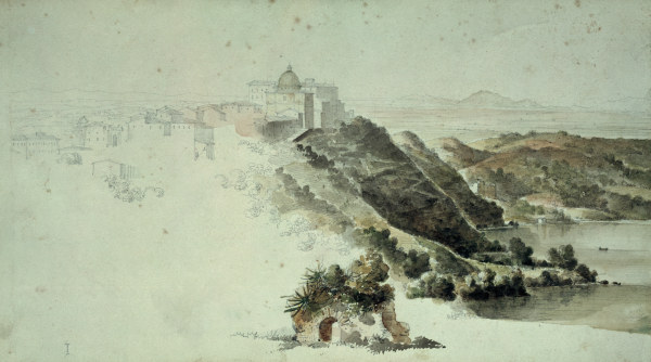 Castel Gandolfo from Jean Auguste Dominique Ingres