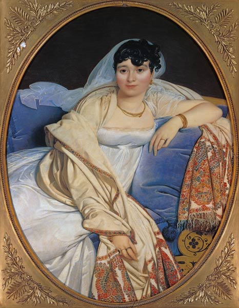 Portrait of the madam Rivière from Jean Auguste Dominique Ingres