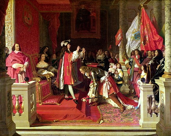 King Philip V (1683-1746) of Spain Making Marshal James Fitzjames (1670-1734) Duke of Berwick a Cava from Jean Auguste Dominique Ingres