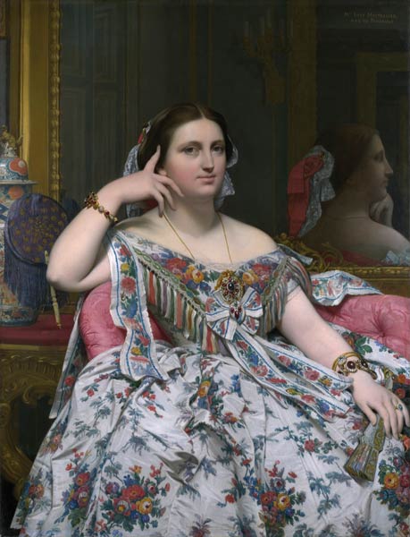 Madame Marie-Clotilde-Inès Moitessier, née de Foucauld from Jean Auguste Dominique Ingres