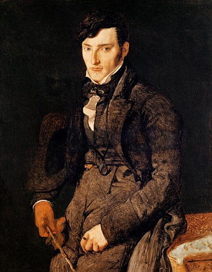 Portrait of Jean-Pierre-Francois Gilibert (1783-1850) 1804-05 from Jean Auguste Dominique Ingres