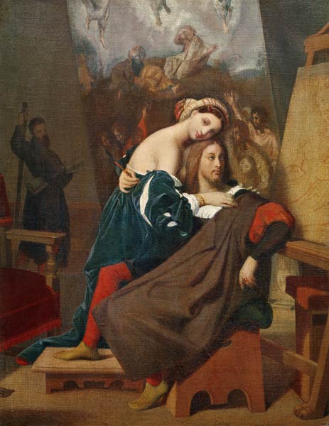 Raffael und die Fornarina from Jean Auguste Dominique Ingres