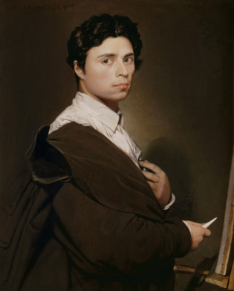 Self-portrait from Jean Auguste Dominique Ingres
