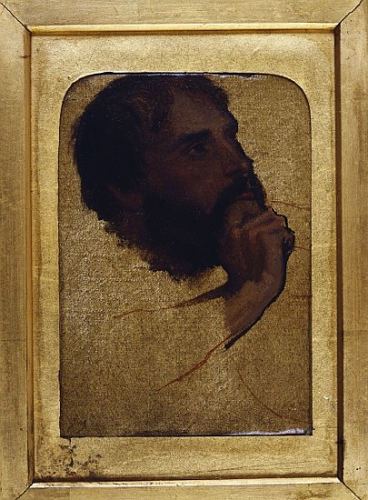 Study of an old man''s head for ''Jesus Among the Doctors'' from Jean Auguste Dominique Ingres