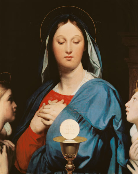 The Virgin of the Host from Jean Auguste Dominique Ingres