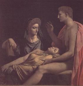 Virgil 70-19 BC) Reading the 'Aeneid' to Livia, Octavia and Augustus