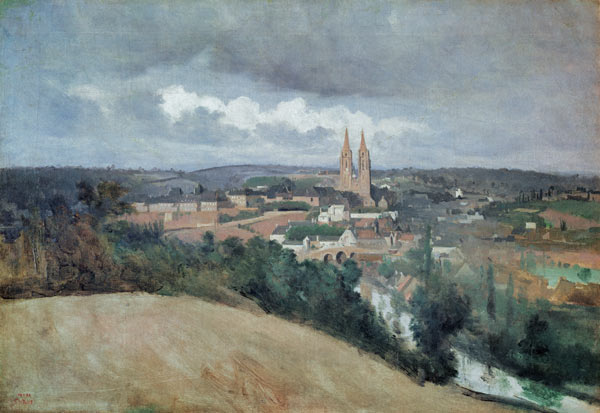 General View of the Town of Saint-Lo from Jean-Baptiste-Camille Corot