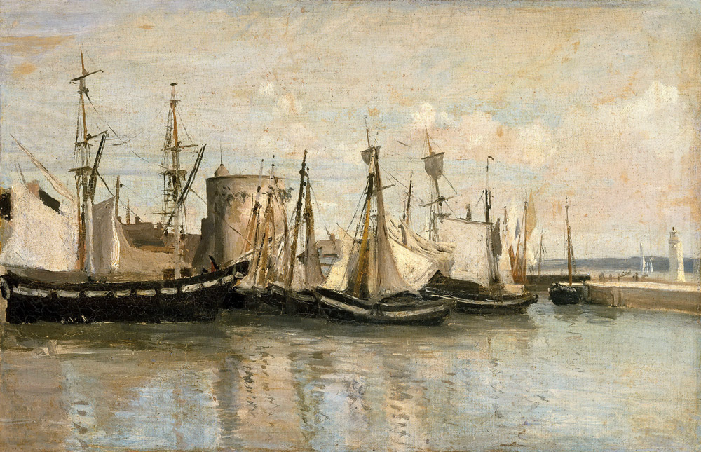 La Rochelle. Entrée du port d'échouage from Jean-Baptiste-Camille Corot