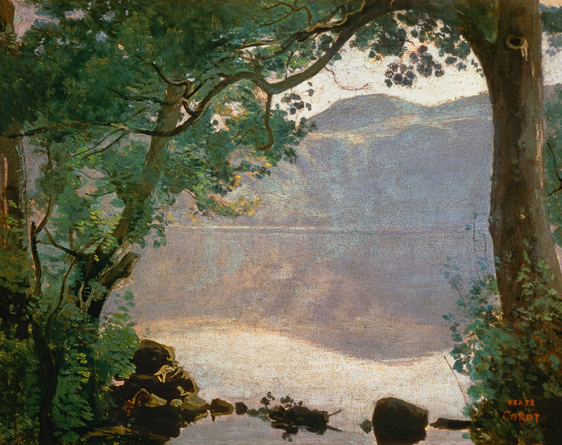Lake Nemi from Jean-Baptiste-Camille Corot