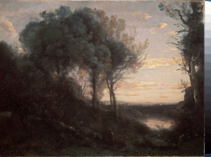 Evening from Jean-Baptiste-Camille Corot