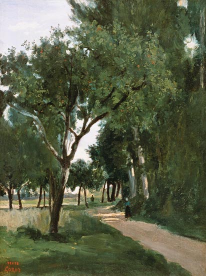 Avenue in the Woods, near Chaville from Jean-Baptiste-Camille Corot