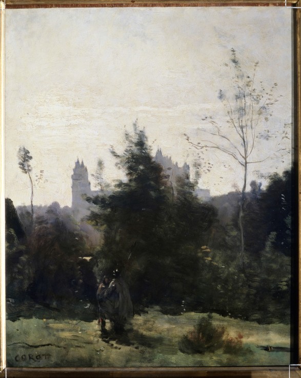Château de Pierrefonds from Jean-Baptiste-Camille Corot