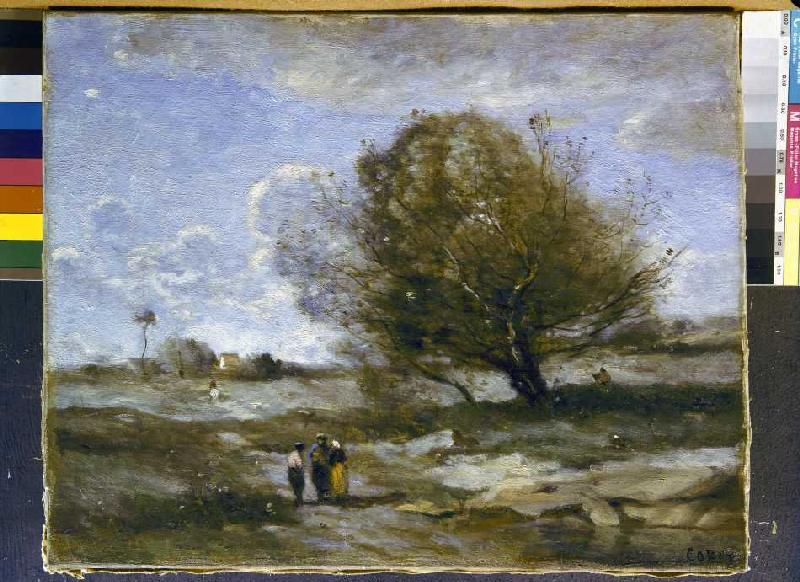Countryside in the Picardie from Jean-Baptiste-Camille Corot