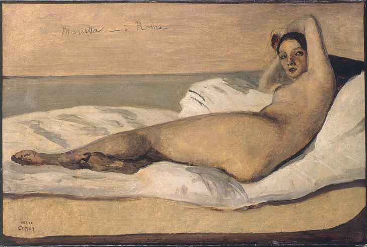 Marietta (The Roman Odalisque) from Jean-Baptiste-Camille Corot