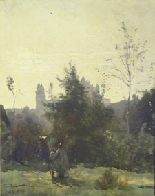 Das Schloss Pierrefonds from Jean-Baptiste-Camille Corot