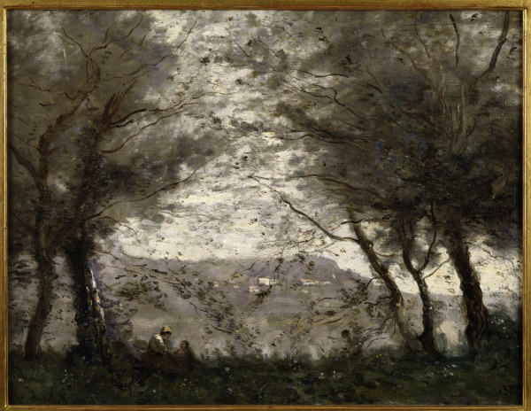 Pond of Ville dAvray from Jean-Baptiste-Camille Corot