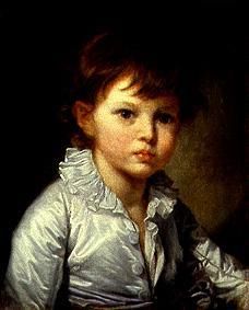 Portrait of the count Stroganov as a child. from Jean Baptiste Greuze