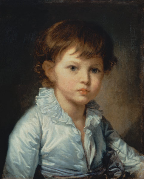 Portrait of Count Stroganov as a Child from Jean Baptiste Greuze