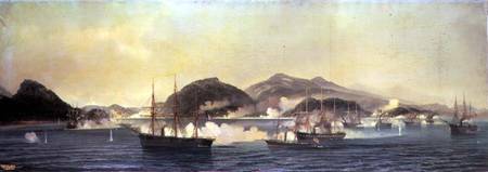 The Second Battle of Shimonoseki, 5th September 1864 from Jean Baptiste Henri Durand-Brager