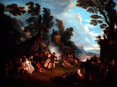 The Party in the Army Camp from Jean-Baptiste Joseph Pater
