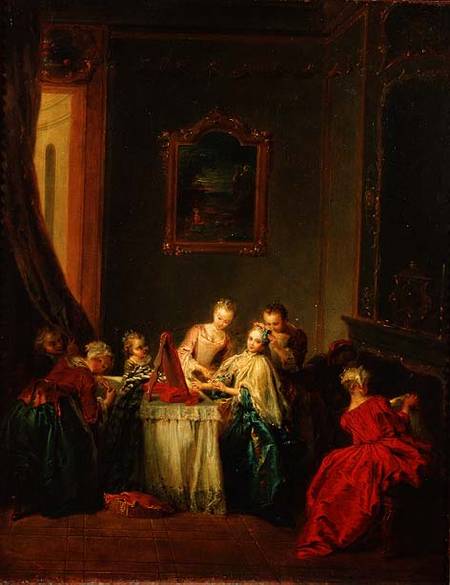 The Toilet: Young woman at her Dressing Table from Jean-Baptiste Joseph Pater