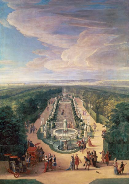 Perspective View of the Grove from the Galerie des Antiques at Versailles from Jean-Baptiste Martin