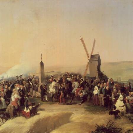 Louis-Philippe (1773-1850) Visiting the Battlefield of Valmy on 8th June from Jean Baptiste Mauzaisse